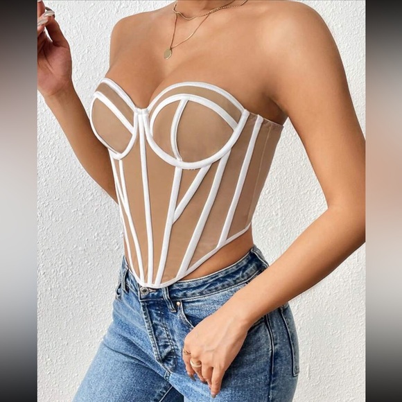 Luxe sexy bustier bralette crop top - Picture 6 of 6